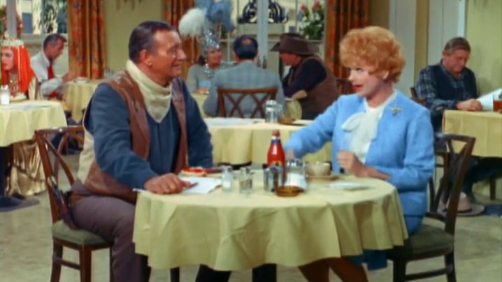 Lucy and John Wayne