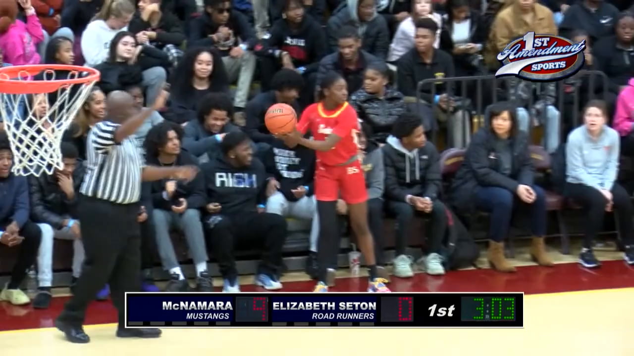 Bishop McNamara vs Elizabeth Seton - WCAC 2023 Girls Basketball