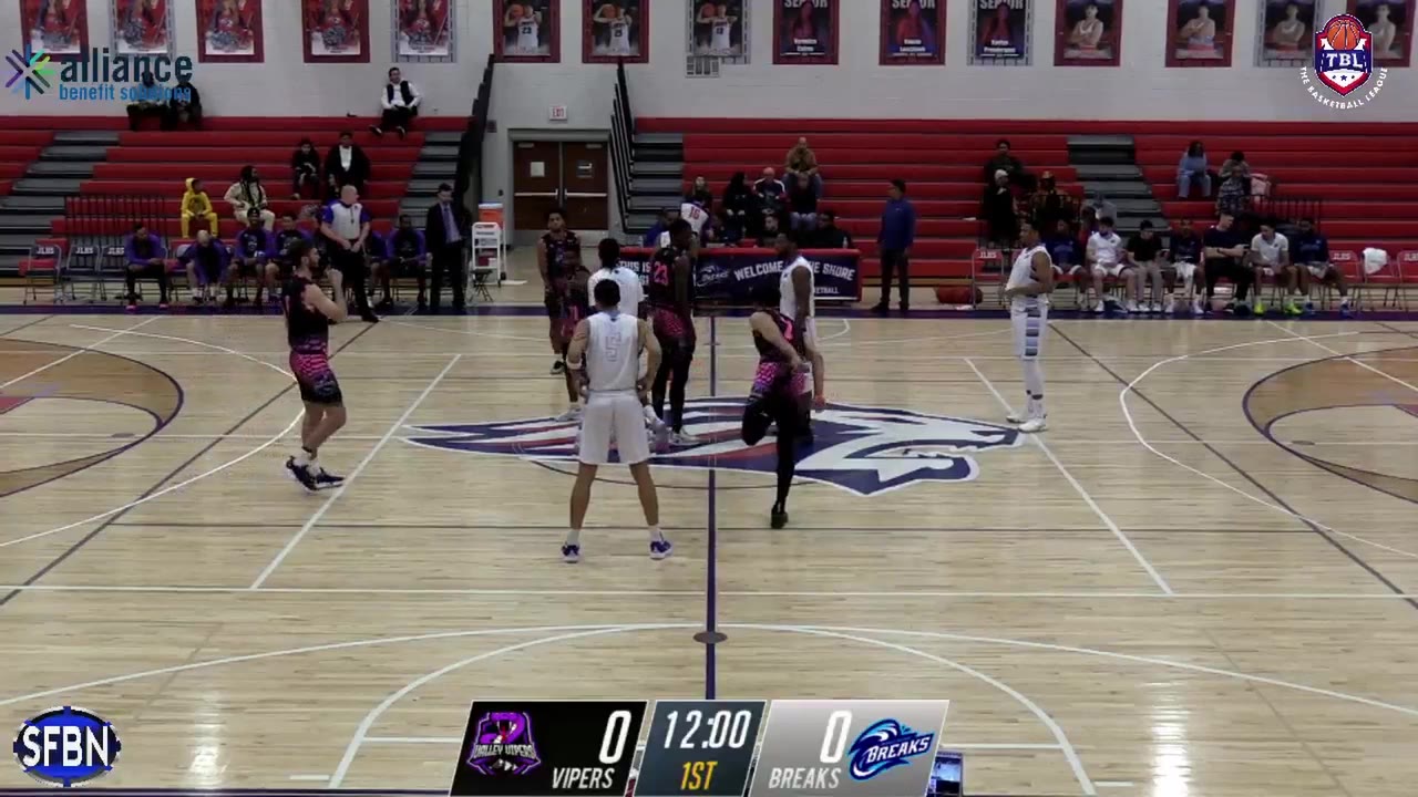 Virginia Valley Vipers vs Jersey Shore Breaks 4/13/25 TBL