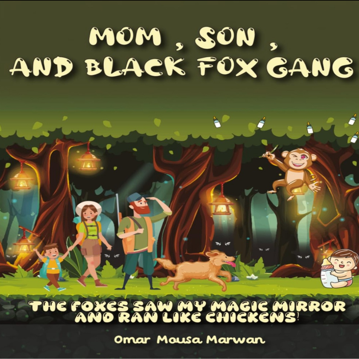 Mom, Son, and Black Fox Gang ( Story Book + Kids Coloring Book )